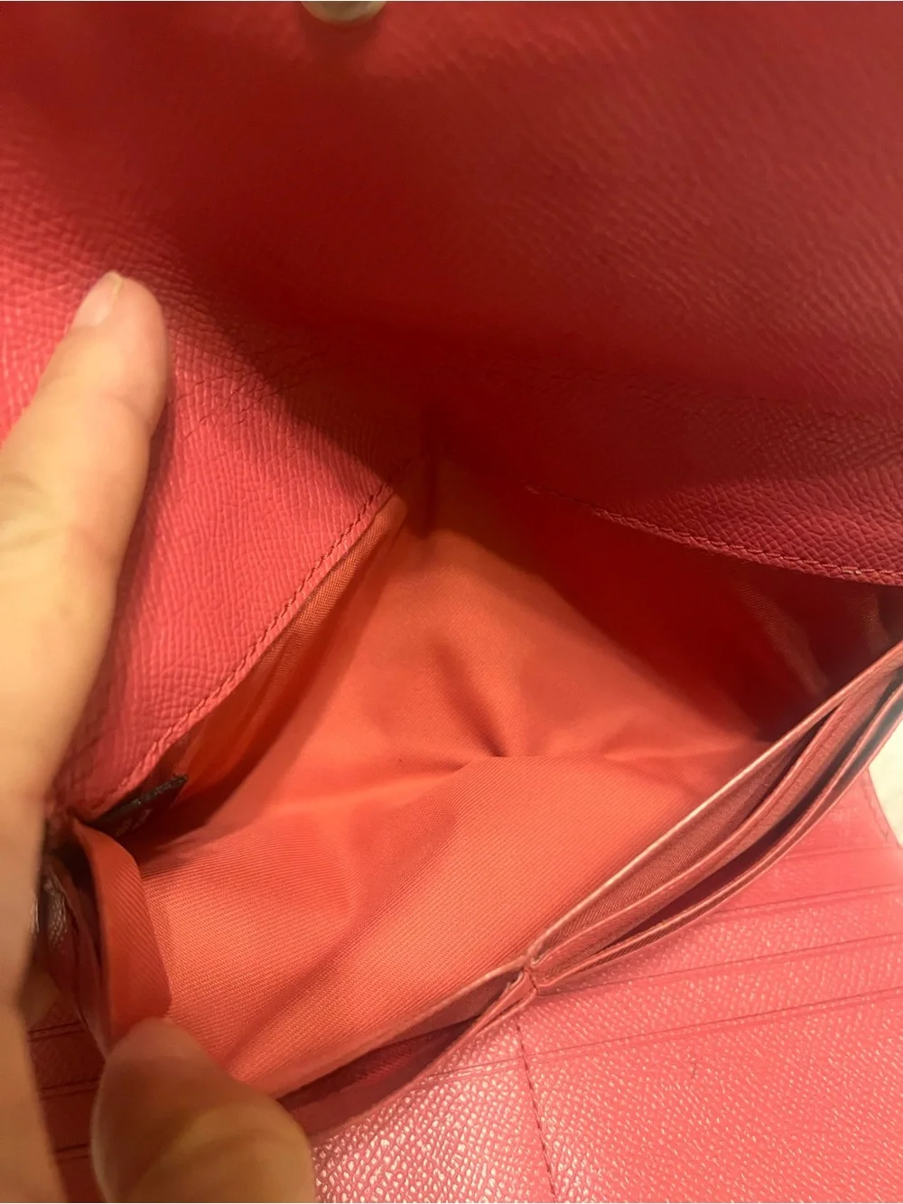 Coach Coral Leather Flap Signature leather  Wallet